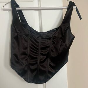 Black corset top